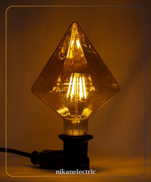 لامپ فیلامنتی 6وات طرح الماس پایه E27