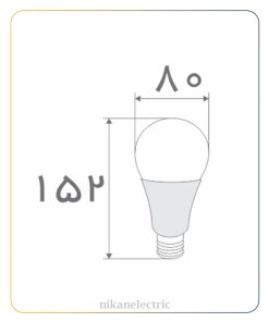 لامپ 18 وات افراتاب ال ای دی