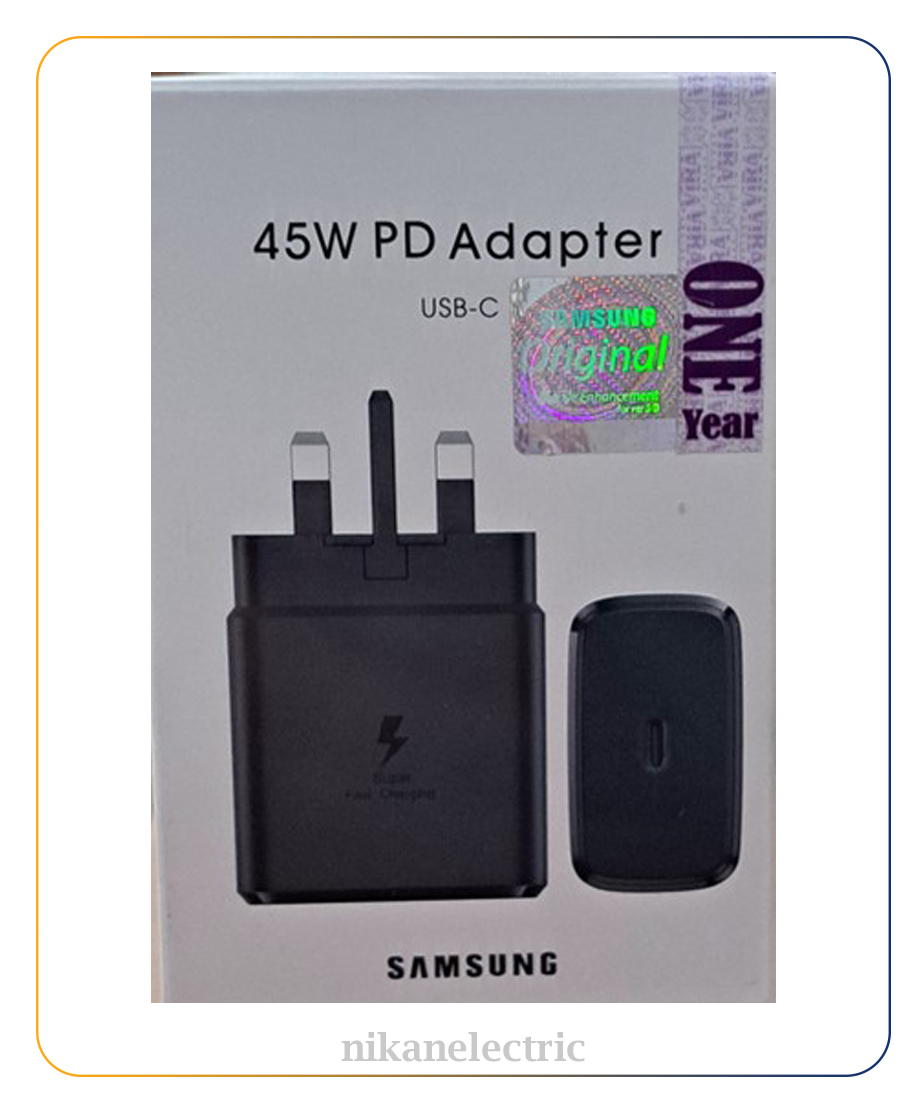 آداپتور شارژر ۴۵وات ۳ پین سامسونگ