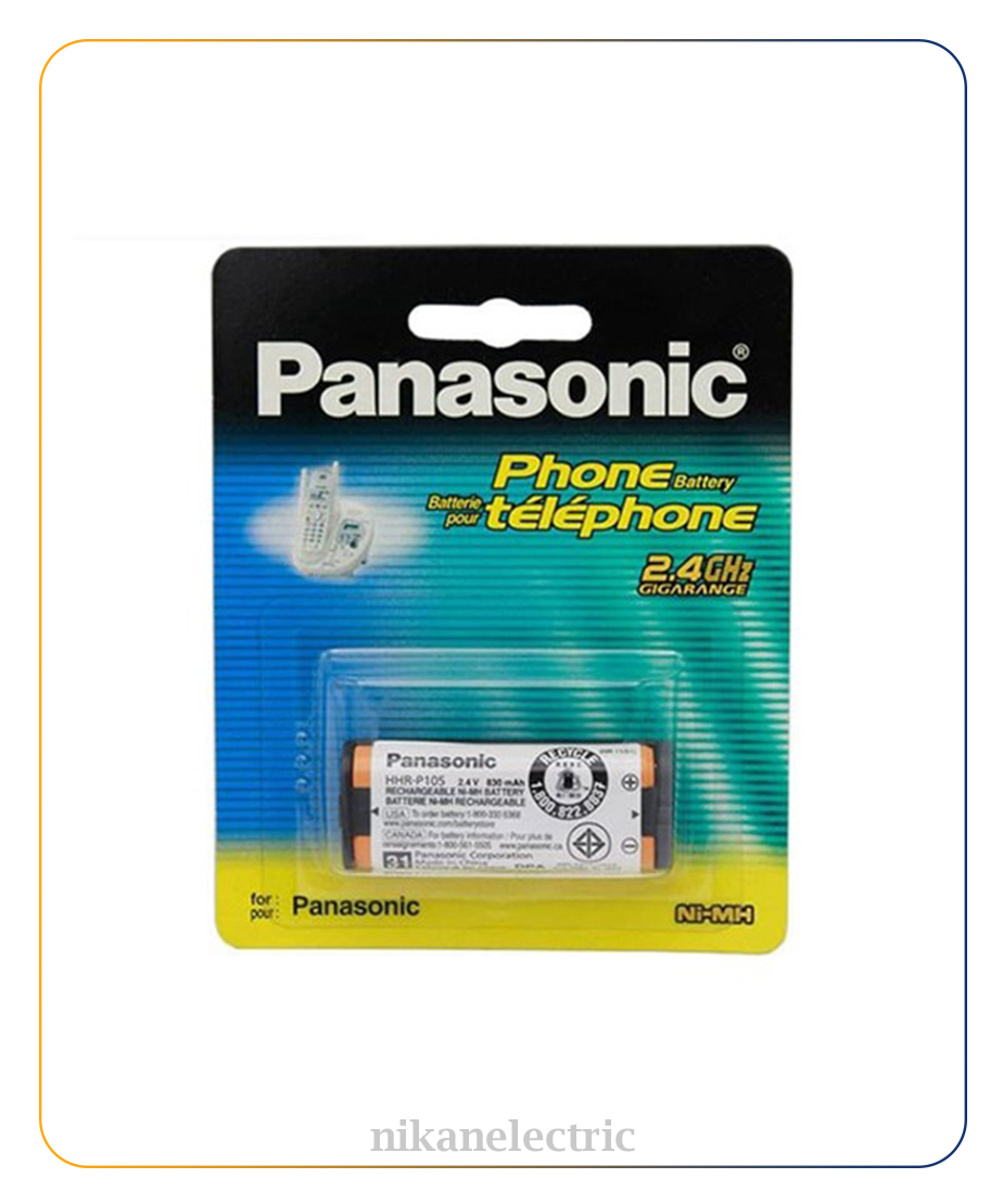 باتری تلفن بی سیم پاناسونیک مدل HHR-P105 باتری تلفن بی سیم پاناسونیک مدل HHR-P105 - تصویر 1